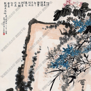 潘天壽國畫_春塘水暖_高清大圖下載