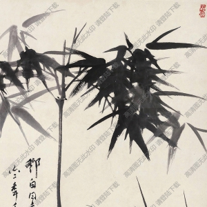 潘天壽作品_蘭竹圖2_高清大圖下載