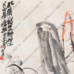 潘天壽作品_三清圖_高清大圖下載