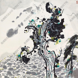 吳冠中作品_玉龍山鎮(zhèn)_高清大圖下載