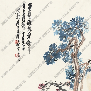 王個(gè)簃國畫 案頭清供 高清大圖下載