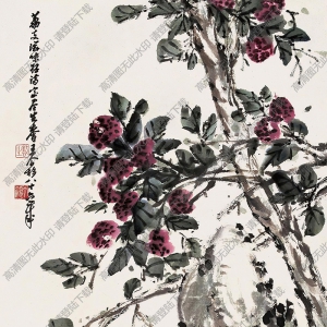 王個(gè)簃國畫 大利圖1 高清大圖下載