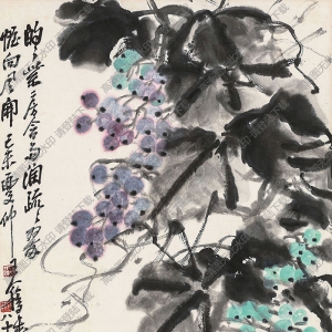 王個簃國畫作品 碩果累累 高清下載