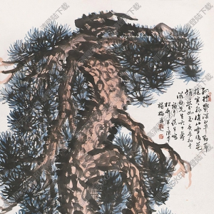 陳半丁國(guó)畫作品 歲寒三友 高清下載