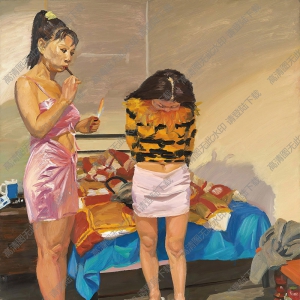 劉小東作品 女孩系列9號(hào) 高清大圖下載