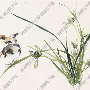 黃幻吾國(guó)畫 九畹花 高清大圖下載