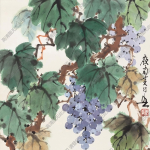 黃幻吾作品 葡萄小鳥(niǎo)2 高清大圖下載
