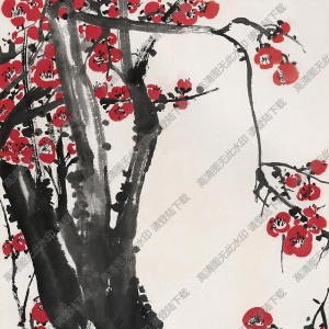 唐云國(guó)畫 紅梅2 高清大圖下載