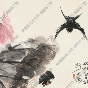 張大壯國畫 飛燕 高清大圖下載