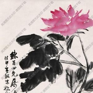 張大壯國畫 國色天香2 高清大圖下載