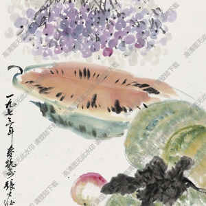 張大壯國(guó)畫作品 蔬果圖3 高清下載