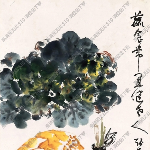 張大壯國(guó)畫作品 蔬果圖5 高清下載