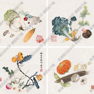 張大壯國(guó)畫作品 蔬果圖冊(cè) 高清下載