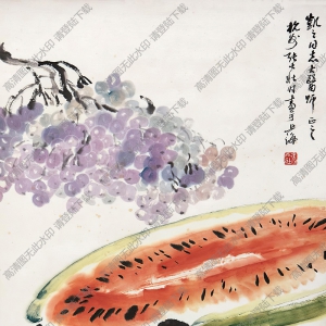 張大壯國(guó)畫作品 消暑圖 高清下載