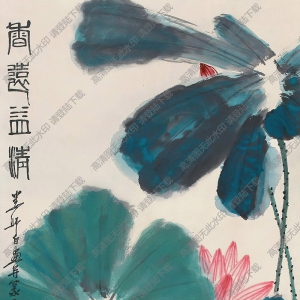 婁師白國(guó)畫作品 香遠(yuǎn)益清 高清下載