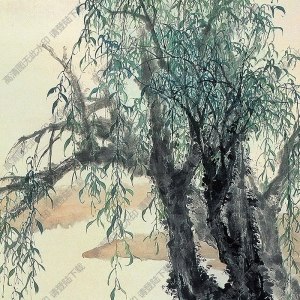 江寒汀國(guó)畫 春江水暖 高清大圖下載