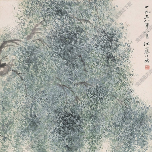 江寒汀國(guó)畫作品 鴛鴦戲水 高清下載