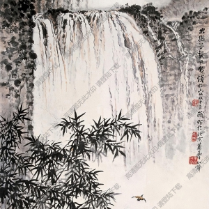 錢松巖國畫 出幽谷報(bào)平安 高清大圖下載