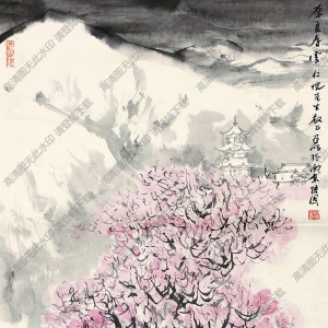 亞明作品 奈良春雪 高清大圖下載