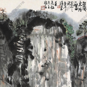 蕭平國(guó)畫作品 紹興東湖 高清下載