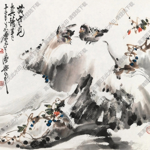蕭平國(guó)畫作品 歲寒見真情 高清下載