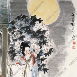 劉旦宅國(guó)畫(huà) 白芙蓉 高清大圖下載