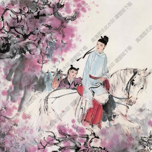 劉旦宅國(guó)畫(huà) 采芝圖 高清大圖下載