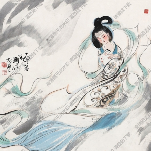 劉旦宅國(guó)畫(huà) 嫦娥 高清大圖下載