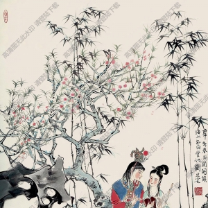 劉旦宅國畫 紅樓夢人物1 高清大圖下載