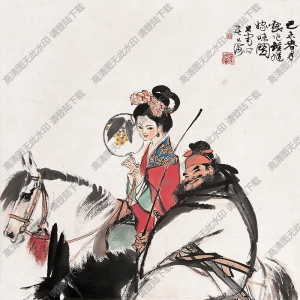 劉旦宅國畫作品 鐘馗嫁妹圖 高清下載