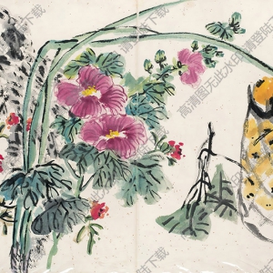 陸抑非國(guó)畫(huà)作品 天中麗景 高清下載
