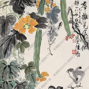 陸抑非作品 花鳥(niǎo)畫(huà)3 高清大圖下載