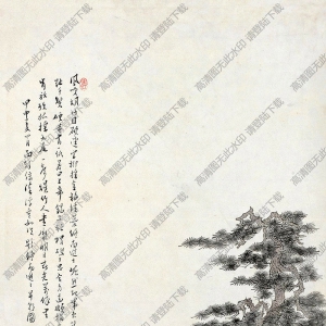溥儒的畫 終南進(jìn)士早朝圖 高清大圖下載