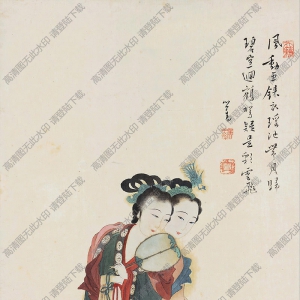 溥儒國(guó)畫(huà)作品 瑤池月歸 高清下載