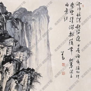 溥儒國(guó)畫(huà)作品 云凈林深 高清下載
