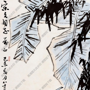 李苦禪國畫作品_雙鳥_高清下載