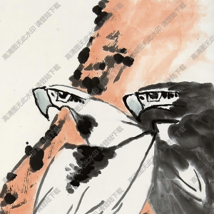 李苦禪國畫作品_雙鷹_高清下載