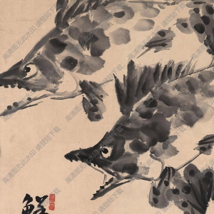 李苦禪國畫作品_鮮味圖_高清下載