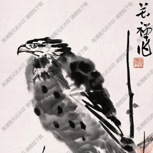 李苦禪國畫作品_鷹_高清下載