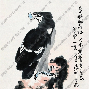 李苦禪國畫作品_遠(yuǎn)瞻山河壯_高清下載