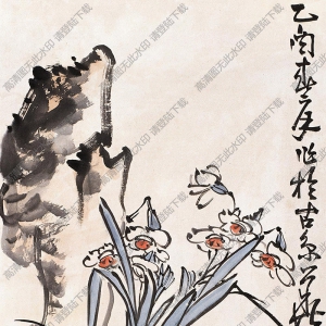 李苦禪作品_蘭花_高清大圖下載