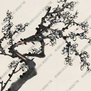 李苦禪作品_梅花鵪鶉_高清大圖下載