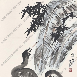 李苦禪作品_雙鷺_高清大圖下載