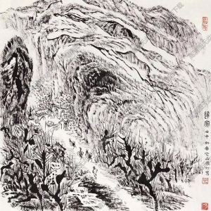 張仃國(guó)畫 歸家 高清大圖下載