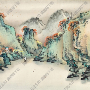 趙少昂作品 夔門(mén)絕險(xiǎn) 高清大圖下載