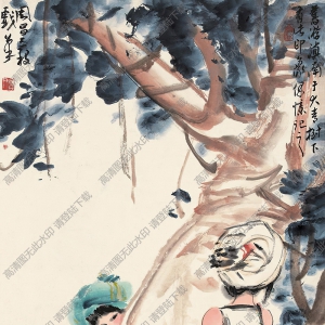 周昌谷國畫 版納風(fēng)情 高清大圖下載
