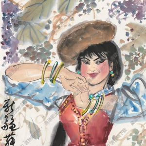 周昌谷國(guó)畫(huà)作品 新疆舞 高清下載