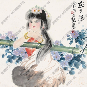 周昌谷作品 花之語(yǔ) 高清大圖下載
