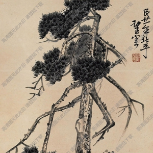 趙望云國畫 農(nóng)間小憇 高清大圖下載