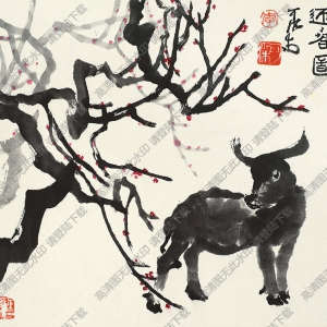 李可染國畫作品_迎春圖3_高清下載